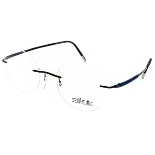 【Silhouette 詩樂】鈦金屬無框系列眼鏡(霧藍#ST5540-CF 4542)