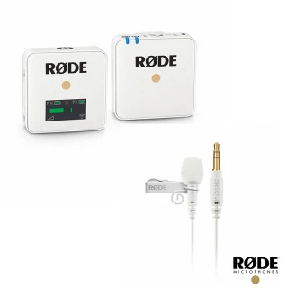 【RODE】Wireless GO + Lavalier GO 小型無線麥克風+領夾式麥克風 白色組合(RDWIGOW+RDLAVGOW)