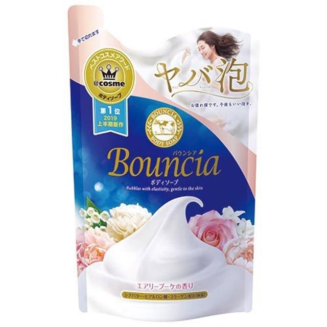 【牛乳石鹼】美肌保濕沐浴乳補充包 400ml(優雅花香)