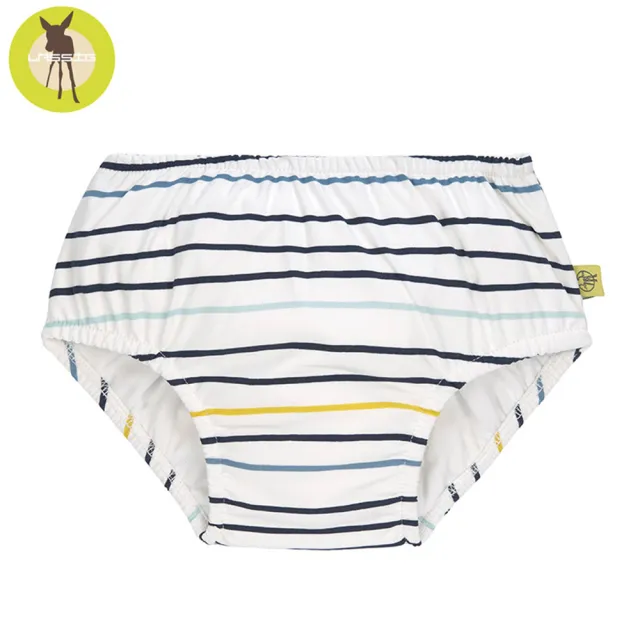 【Lassig】嬰幼兒抗UV游泳尿布褲-線條藍