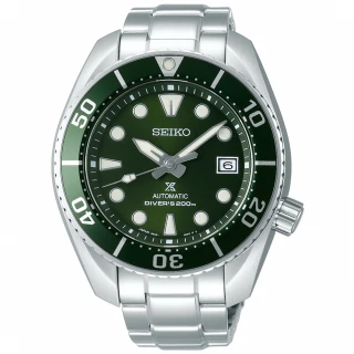 【SEIKO 精工】Prospex 綠水鬼相撲廣告款潛水機械錶-綠/45mm(SPB103J1/6R35-00A0G)