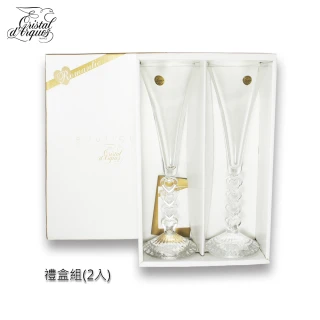 【法國】CRISTAL DARQUES Romantic 水晶玻璃杯 造型禮盒組(飲料杯/水晶杯/紅酒杯/果汁杯)
