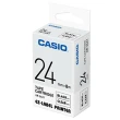【CASIO 卡西歐】標籤機專用色帶-24mm透明底黑字(XR-24X1)