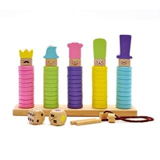【WOODY PUDDY】新版積木圈圈王國組 親子良品(臺灣總代理公司貨)