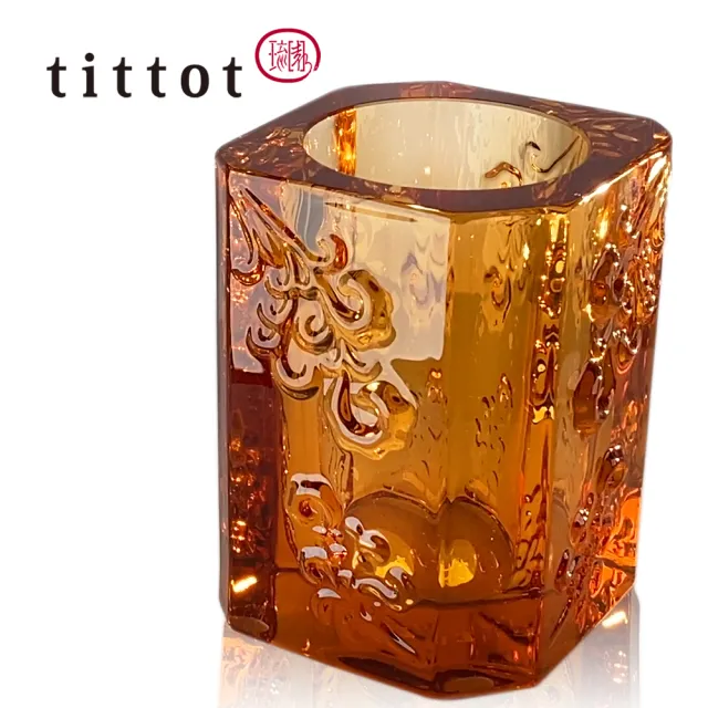 【tittot 琉園】欣欣向榮_團購15入組_祝福_筆筒(送禮/琉璃/禮物/玻璃/水晶/擺飾/禮贈/企業/文創/筆筒)