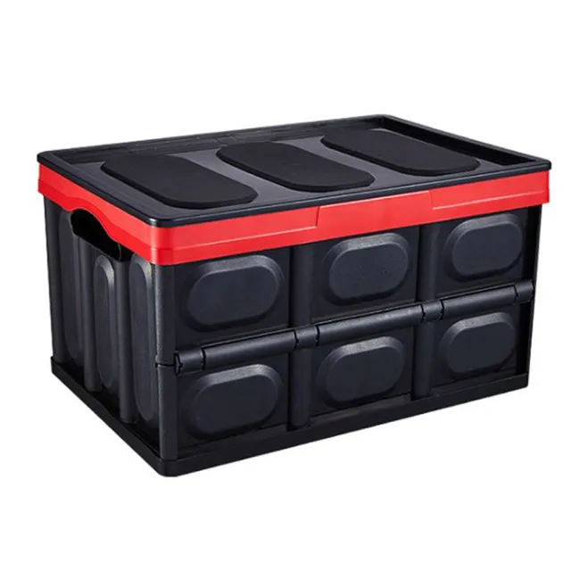 魔術收納整理箱有蓋子超大可疊加折疊收納箱置物箱 車用可折疊整理箱 Momo購物網