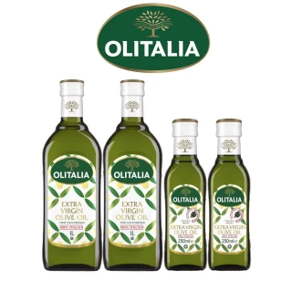 【Olitalia 奧利塔】特級初榨橄欖油禮盒組(1000mlx2瓶+250mlx2瓶)
