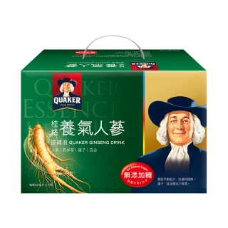 【QUAKER 桂格】無糖養氣人蔘禮盒60ml×19入