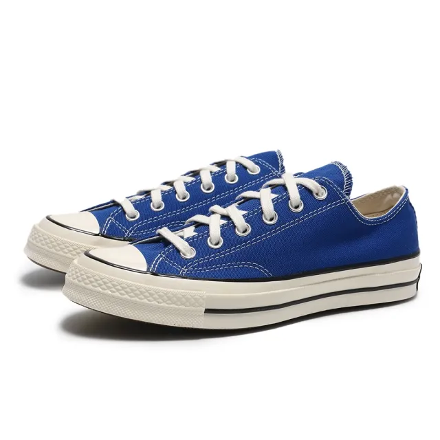 Converse Chuck Taylor All Star 1970 70s 寶藍奶油頭黑標帆布鞋低筒男女 168514c Momo購物網