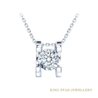 【King Star】雋永10分鑽石18K金項鍊(車花放大款)