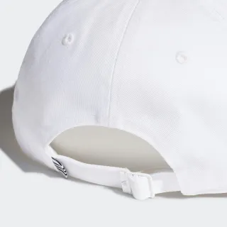 【adidas 愛迪達】BBALL CAP COT 男女 休閒帽 白(FK0890)