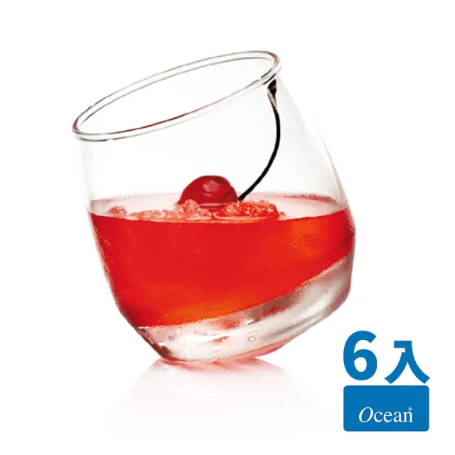 【Ocean】Cuba無鉛玻璃錐底杯6入組(270cc/不倒杯)/