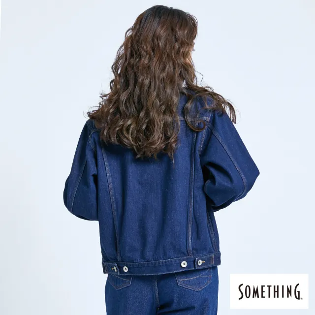 【SOMETHING】女裝 復刻牛仔外套(原藍色)