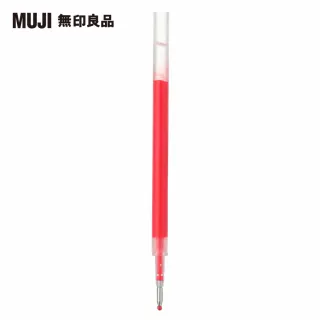 【MUJI 無印良品】自由換芯滑順膠墨筆芯/粉紅0.5mm