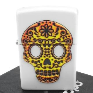 【Zippo】美系~Sugar Skull-亡靈節糖骷髏立體圖案打火機