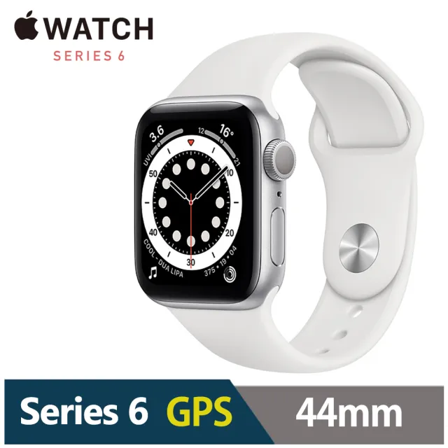 金屬錶帶超值組★【Apple 蘋果】Apple Watch Series6 44公釐 GPS版(鋁金屬錶殼搭配運動錶帶)