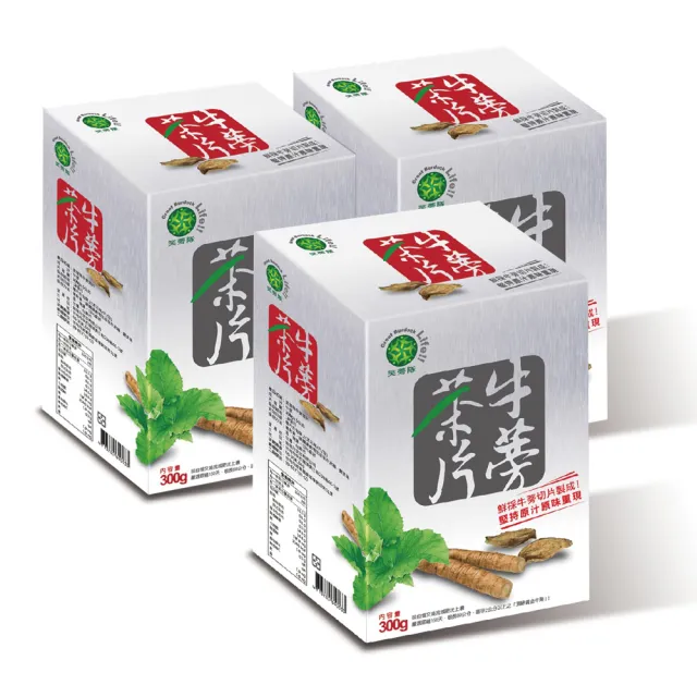 笑蒡隊 牛蒡茶片 3盒組 300g 盒 Momo購物網