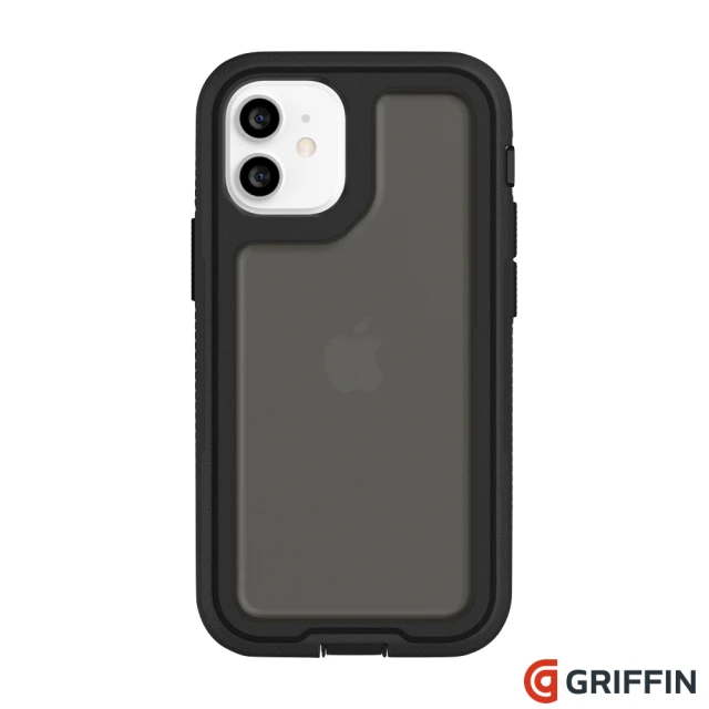 【Griffin】iPhone 12 mini 5.4吋 Survivor Extreme 軍規抗菌4重防護防摔殼 黑色/霧透黑(iPhone 保護殼)