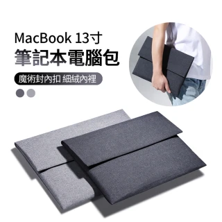 【ANTIAN】MacBook 13.3吋 超薄麻布筆電包 筆記本便攜電腦包 筆電防摔內膽包 保護套(商務公文包)