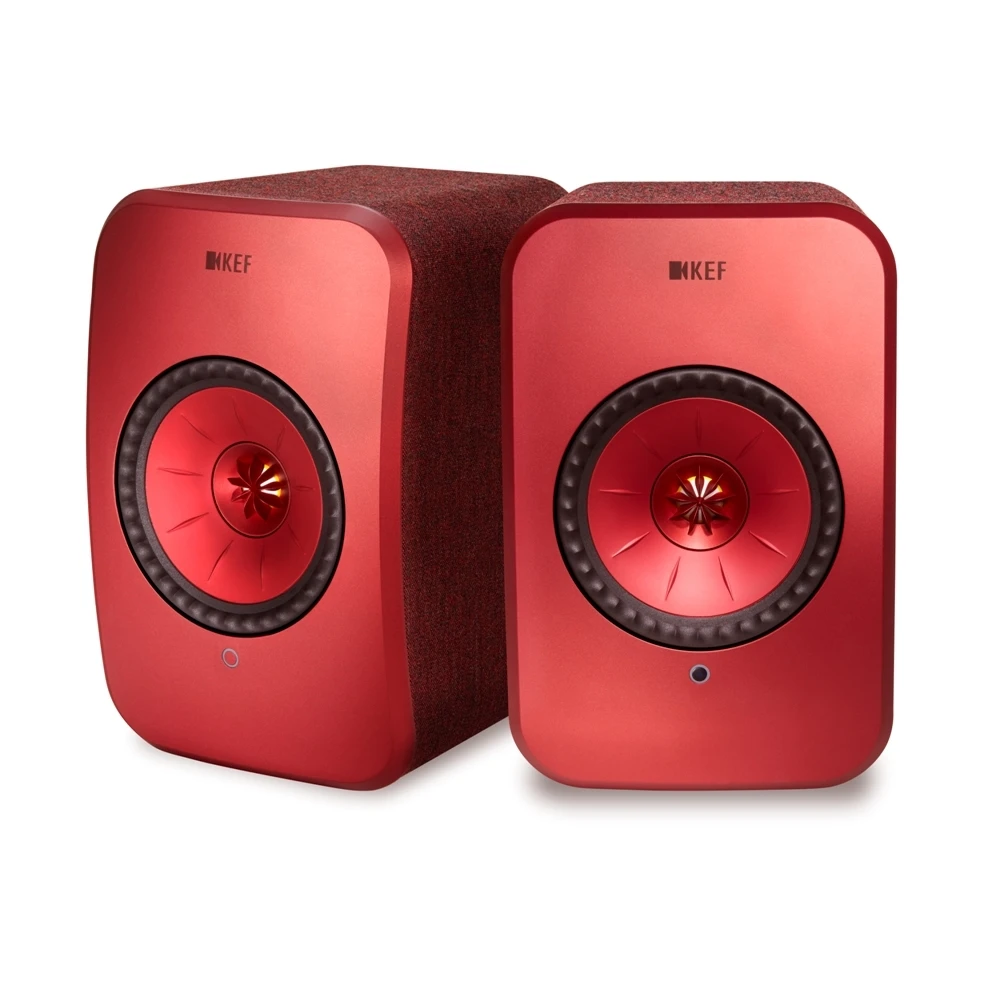 【KEF】英國 KEF LSX Hi-Fi 無線 WIFI 藍芽喇叭 紅色 內建擴大機(★還原音樂空間感 層次感 臨場感★)