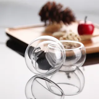 【CS22】耐熱雙層玻璃真空品茶杯-6入組(雙層玻璃杯)