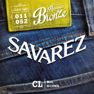 【Savarez】A130CL 黃銅民謠木吉他弦 11-52(台灣公司貨 商品品質有保障)