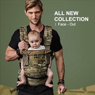 【Quokkajoy】美國 2.0版卡其迷彩Multicam 減壓舒適嬰兒背巾 Baby carrier(背帶 揹襟 多功能 戶外 時尚)