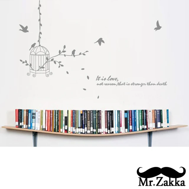 【Mr.Zakka】時尚居家創意風格DIY壁貼(小鳥籠)