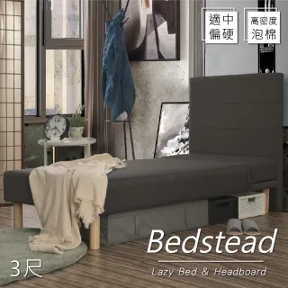 【久澤木柞】依琳姍抗菌機能布3尺懶人床二件組(床頭+硬型懶人床)