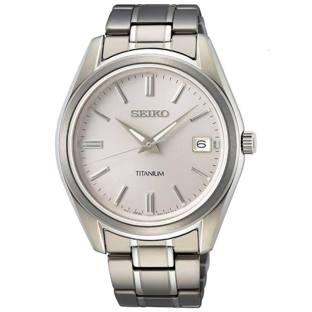 【SEIKO 精工】CS系列鈦金屬經典男錶-銀40mm(6N52-00B0S/SUR369P1)