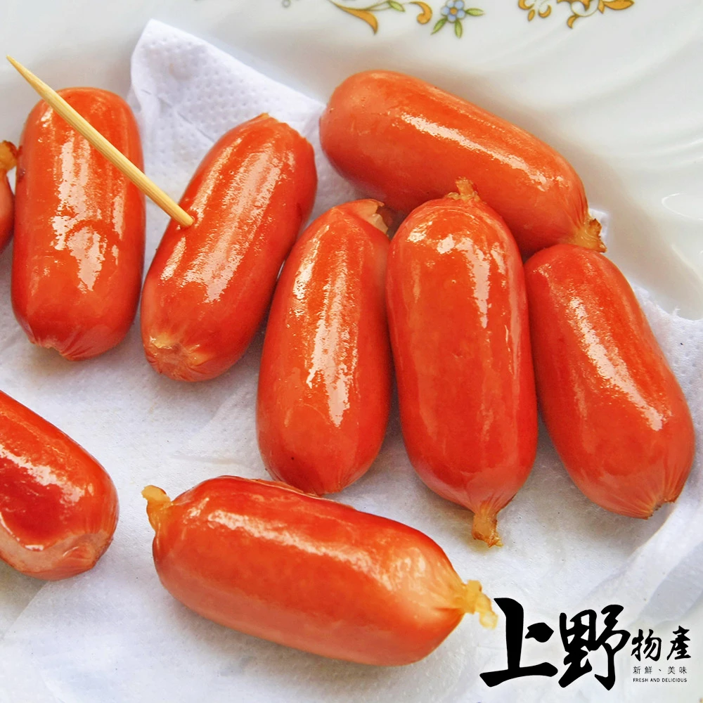 【上野物產】源自日本 時尚創意火腿腸 小肉豆 x6包(火腿 熱狗 香腸)