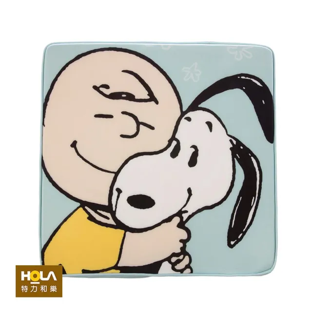 【HOLA】Snoopy系列方形記憶棉坐墊-史努比與查理布朗/
