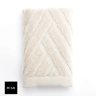 【HOLA】葡萄牙純棉毛巾 斜角米 40x80cm