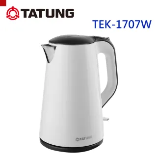 【TATUNG 大同】1.7L電茶壺-白色(TEK-1707W)