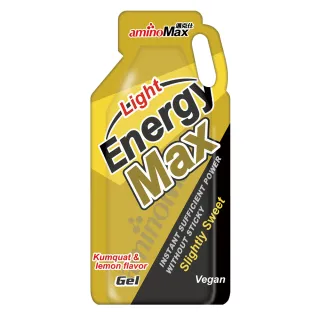 【AminoMax 邁克仕】EnergyMax Light能量包energy gel-金桔檸檬口味 35g*10包(能量包)