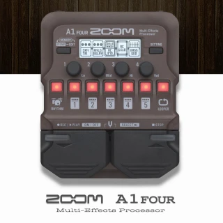 【ZOOM】A1-four 木吉他/多用途綜合效果器/原廠公司保固貨(ZOOM-A1-four)