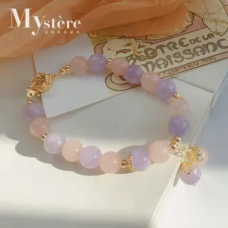 My Stere 我的時尚秘境 秘境氣質限定 天然紫水晶配粉水晶手鍊 紫水晶 粉水晶 招桃花 旺人際 開智慧 Momo購物網