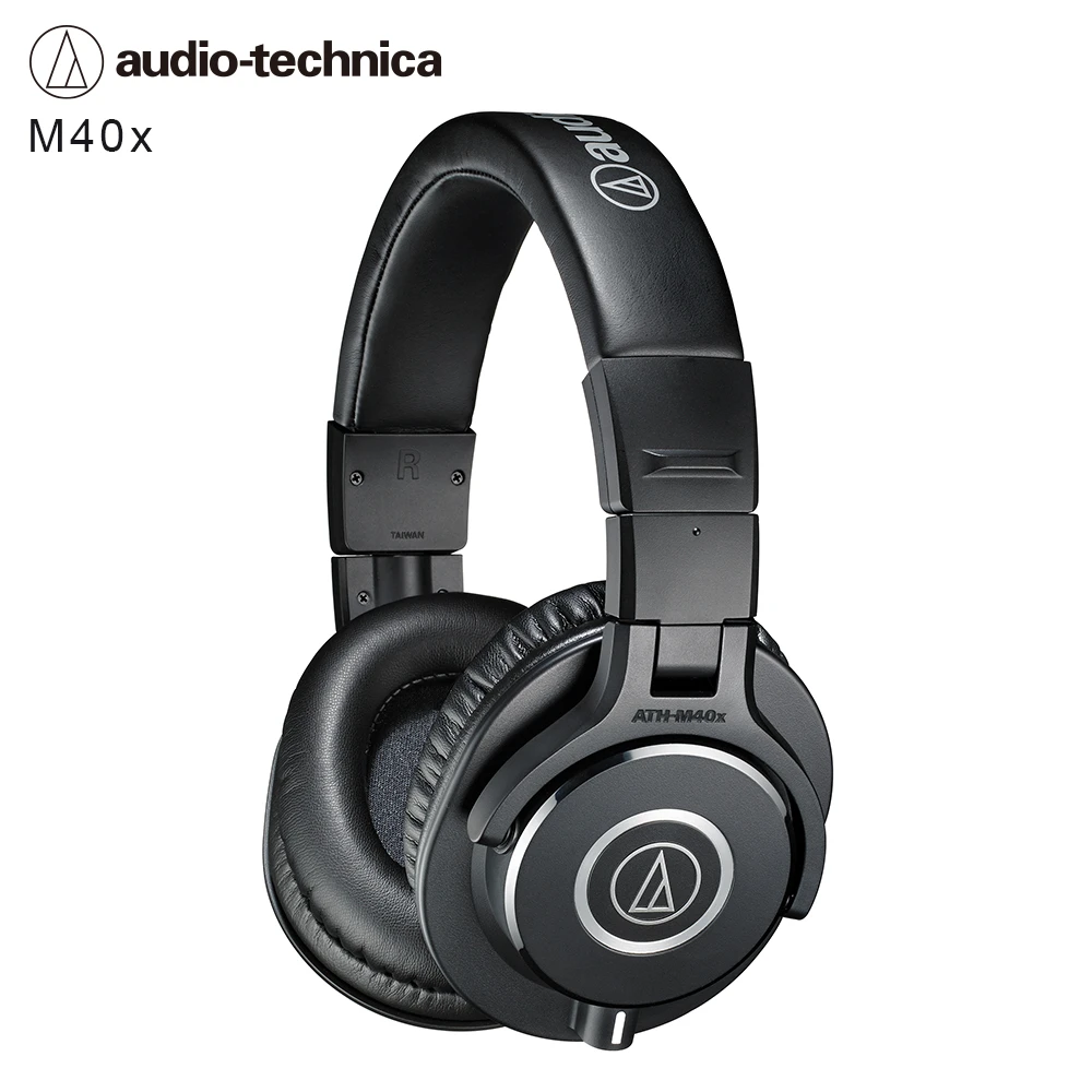 【audio-technica 鐵三角】ATH-M40x 專業監聽 耳罩式耳機(★送音源分享器)