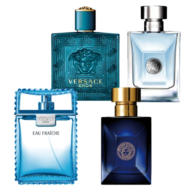 【VERSACE 凡賽斯】狄倫正藍+雲淡風輕+經典男+艾諾斯•愛神(5ml 4入組合 公司貨)