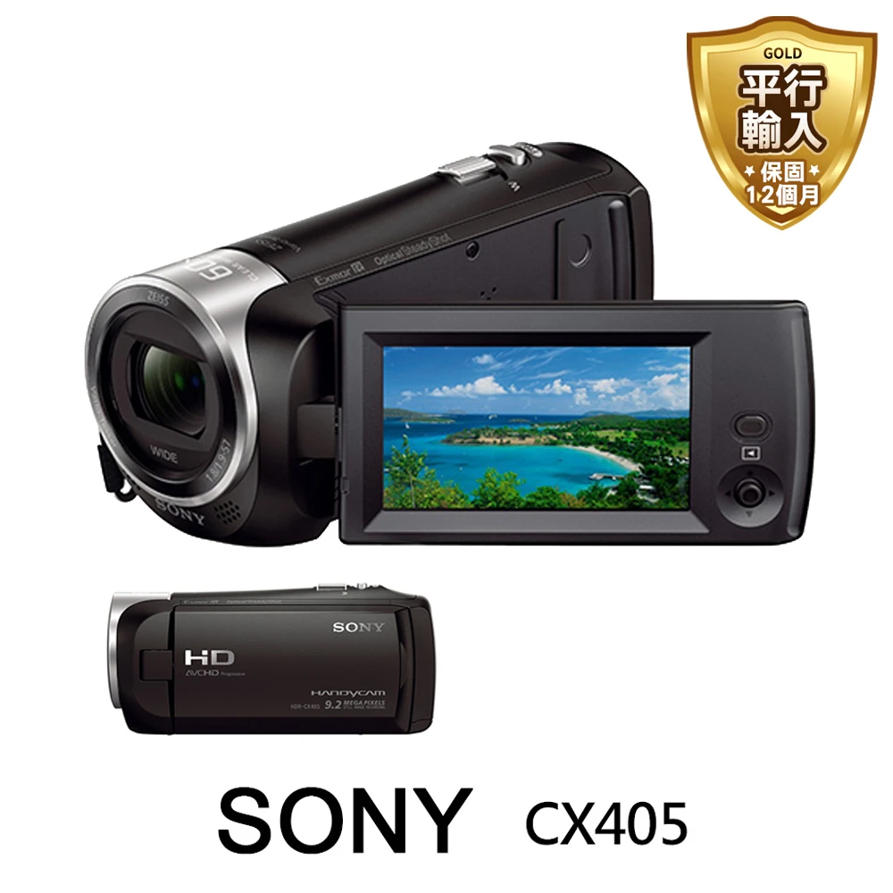 【SONY 索尼】HDR-CX405數位攝影機(平行輸入-繁中)