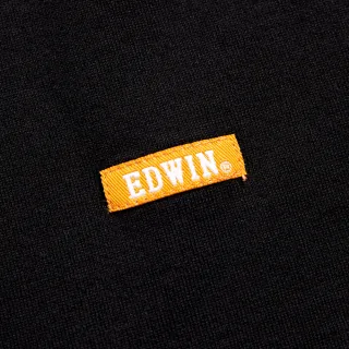 【EDWIN】PLUS+ 立體夾層印花短袖T恤-男款(黑色)