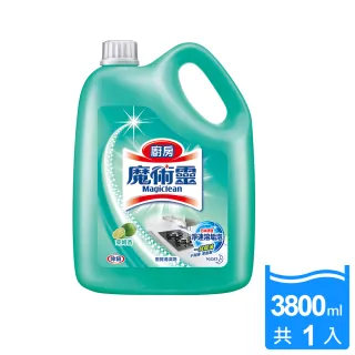 【魔術靈】廚房清潔劑_量販瓶3800ml(萊姆香)