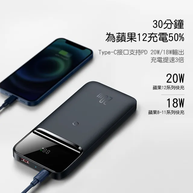 倍思m36無線充行動電源10000mah 無線充電qi行動電源無限極緻行動電源無線行動電源行動充無線行動充大 蝦皮購物