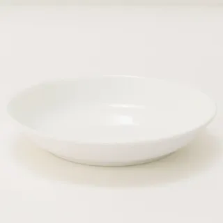 【NITORI 宜得利家居】白色瓷器 深圓盤 15cm A1579 白色系餐具(深圓盤)