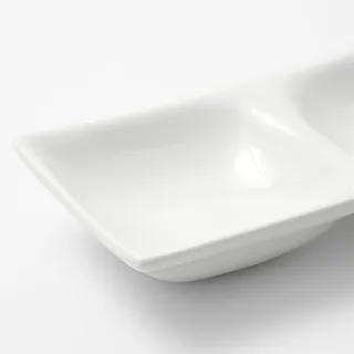 【NITORI 宜得利家居】三格盤 JXD124-02 白色系餐具(三格盤)