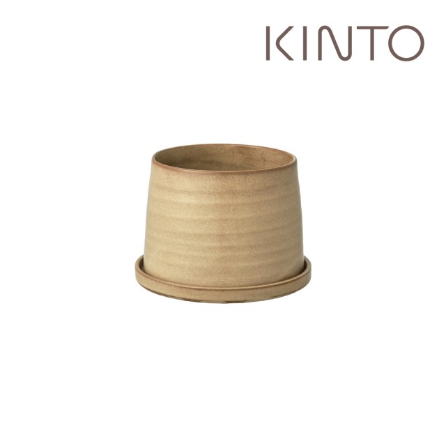 【Kinto】PLANT POT 192 陶瓷花盆11cm-米