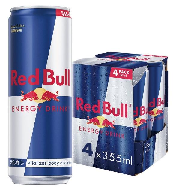 【Red Bull】紅牛能量飲料 355ml 4入組