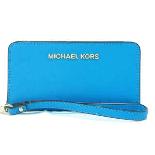 【MICHAEL KORS】防刮皮革手機萬用夾(2色選)