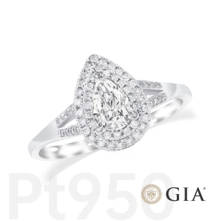 【MYEZ】GIA 50分 D/SI2 鉑金PT950鑽戒女戒 純愛