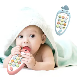 【JoyNa】兒童音樂玩具手機 嬰兒多功能牙膠雙語寶寶玩具